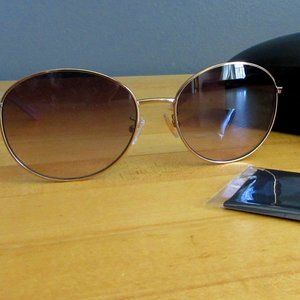 Coach Sunglasses Shiny Rose Gold with violent to pink gradient lens